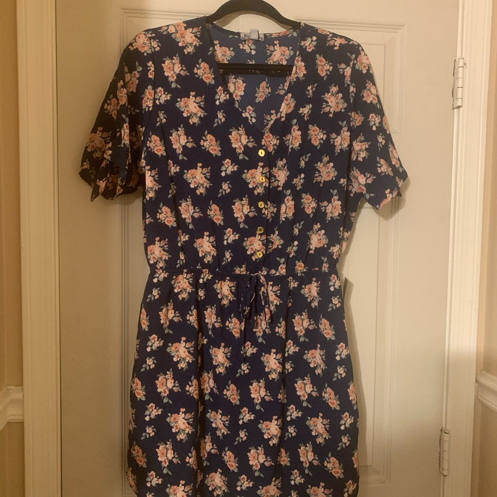 Floral Print Mini Dress
